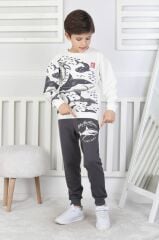 Beyaz Köpekbalığı desenli Takım