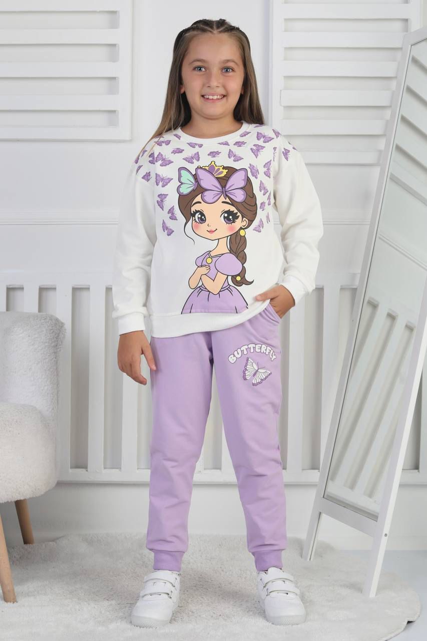 LİLA KELEBEKLİ TAKIM