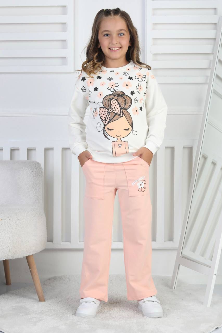 TURUNCU ÇİÇEKLİ TAKIM