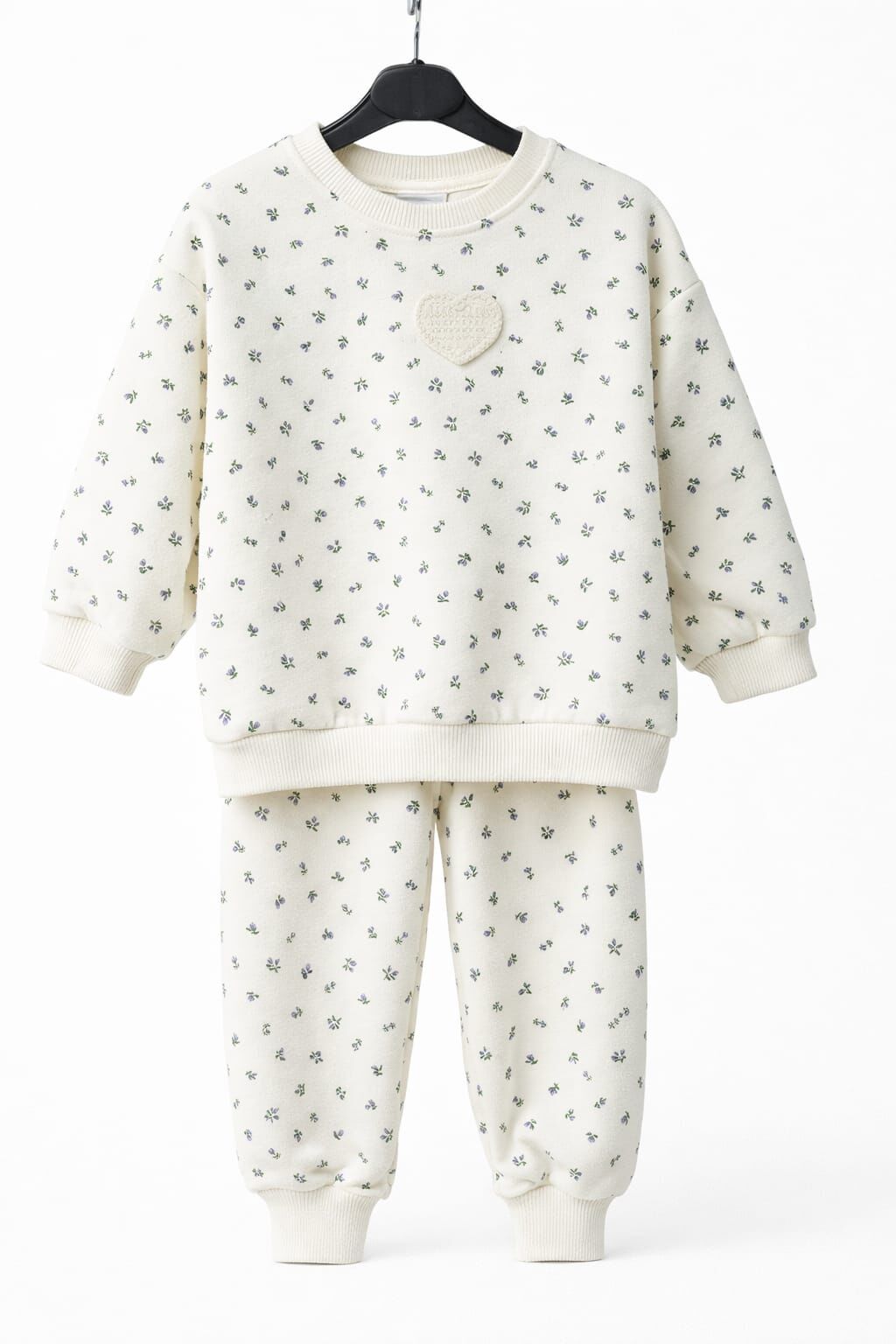 KIZ ÇOCUK ÇİÇEK DESENLİ EŞOFMAN TAKIMI